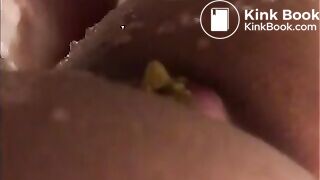 Wife pooping a huge dump pt 3