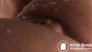 Wife pooping a huge dump pt 3