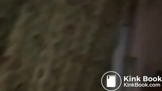 Black girl doggy shitting long turds