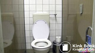 Blonde girl records her diarrhea