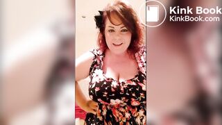 bbw redhead on toilet