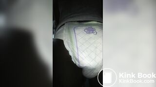 Black girl pooping Luvs Diaper No. 2