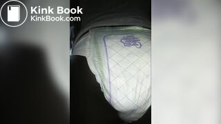 Black girl pooping Luvs Diaper No. 2