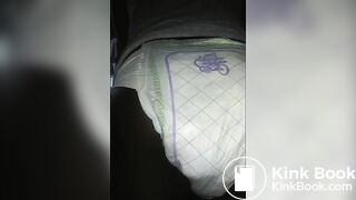 Black girl pooping Luvs Diaper No. 2