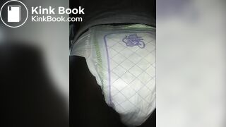 Black girl pooping Luvs Diaper No. 2