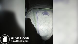 Black girl pooping Luvs Diaper No. 2