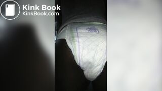 Black girl pooping Luvs Diaper No. 2