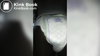 Black girl pooping Luvs Diaper No. 2