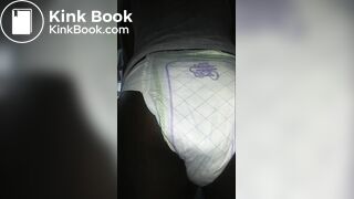 Black girl pooping Luvs Diaper No. 2