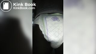 Black girl pooping Luvs Diaper No. 2