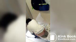 Spy girls pooping with Phone