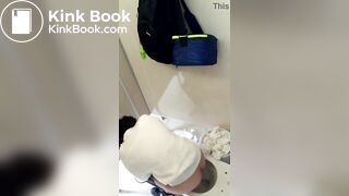 Spy girls pooping with Phone