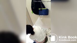 Spy girls pooping with Phone