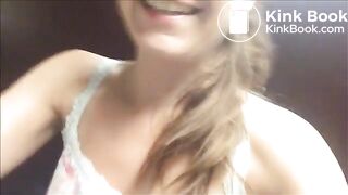 Sexy teen public toilet poop and fart