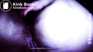 girl eating own shit from blue dildo