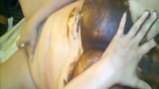 Wife gets pooped on and enjoys a fierce orgasm rubbing one out - video 2