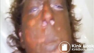 Wife gets pooped on and enjoys a fierce orgasm rubbing one out - video 2