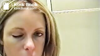 Tiny blonde poops and pees