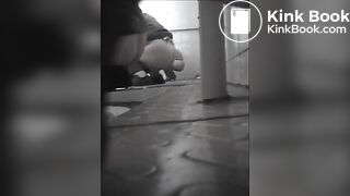 Group of girls shitting in a hole