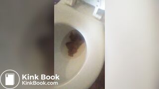 Ebony on toliet scat ass