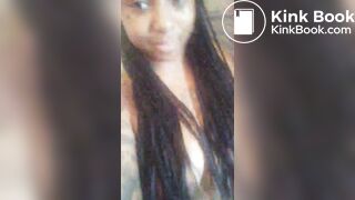 Ebony on toliet scat ass