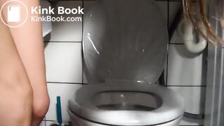 Poop on toilet