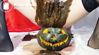 filled scat own pussy smearing