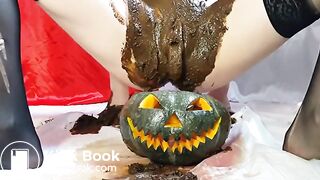 filled scat own pussy smearing