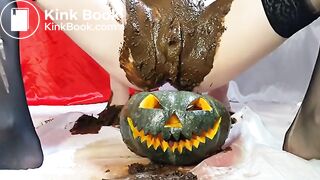 filled scat own pussy smearing