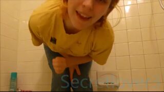 blonde cute teen shit her pants