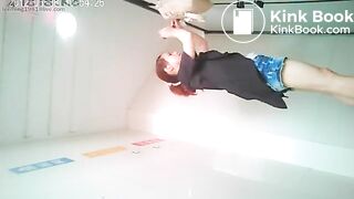 Woman takes a healthy shit in the public toilet part 12