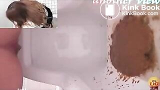 Hard Diarrhea in Public toilet