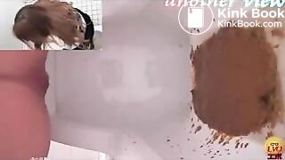 Hard Diarrhea in Public toilet