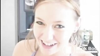 Pretty blonde girl shitting and pissing comp