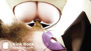 Mistress shits in slave mouth for Valentine's day