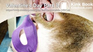 Mistress shits in slave mouth for Valentine's day