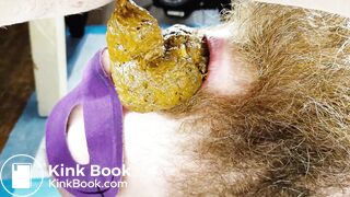 Mistress shits in slave mouth for Valentine's day