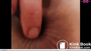 Playful dirty fingers and dildo