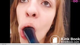 Playful dirty fingers and dildo