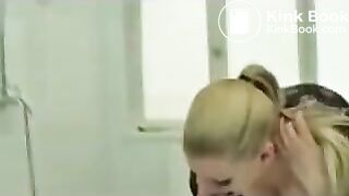 mistress empties her fluids on a slave