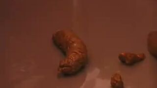 Bathtub Enema and Shit Smear Girl