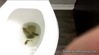 ... STINKING UP HER FRIEND BATHROOM