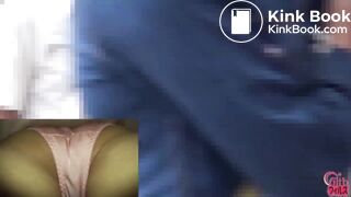 Pulbic pink pantie poop