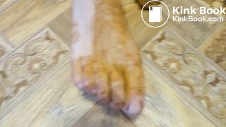 Masked slut shits for us