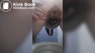 Poop close up then eaten and smeared on body