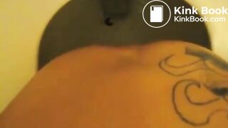 Sexy tanned chick toilet poop - video 4