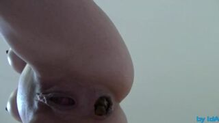 Girl shits from above