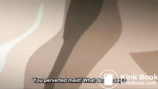 Sexy maid gets enema mixed with some sort of tentacles and fucked!(hentai)