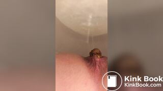 Pee and shit in toilet