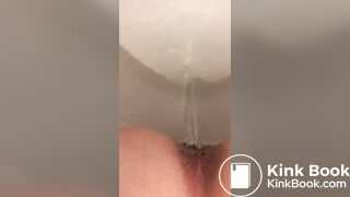 Pee and shit in toilet